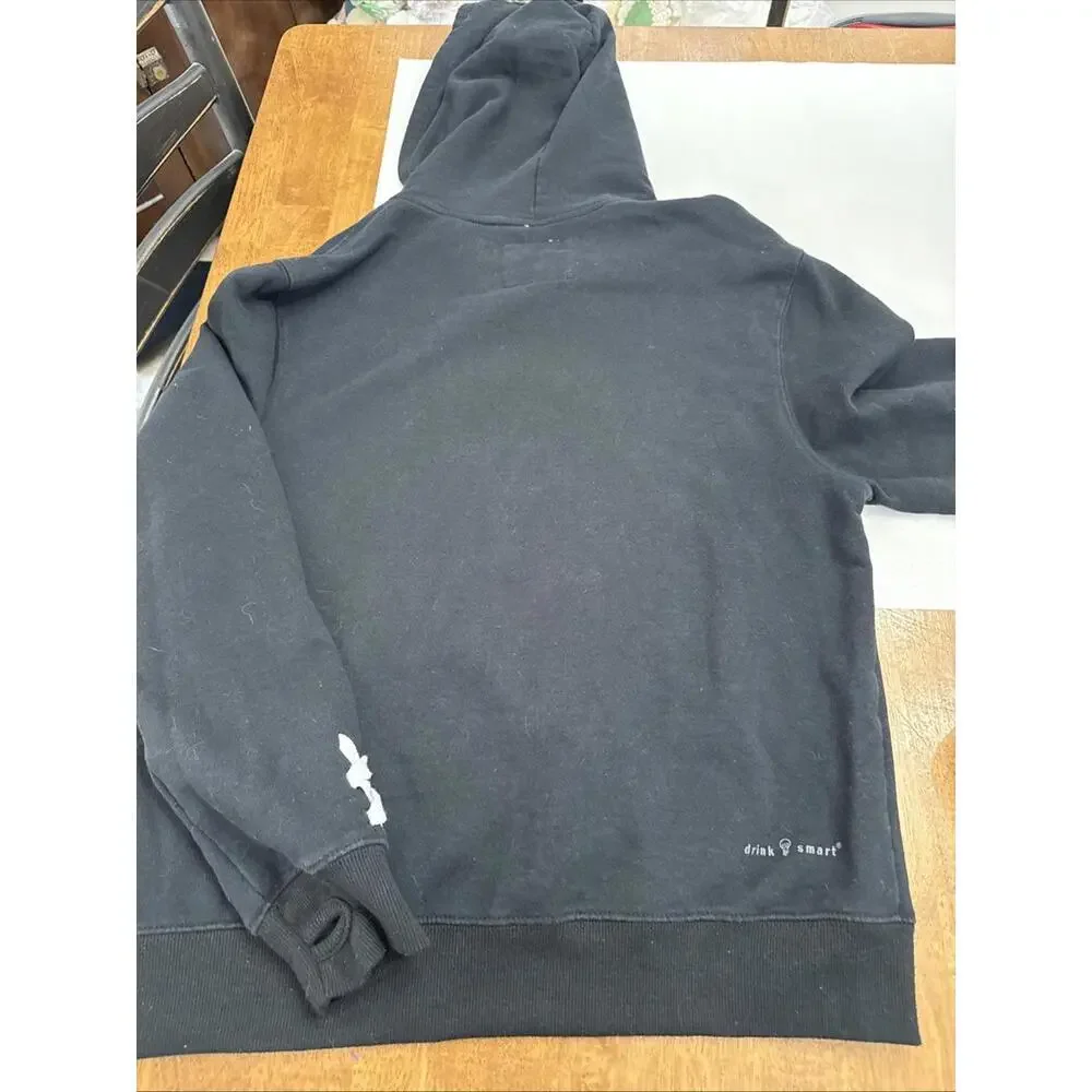 Jim Beam Sweatshirt Womens XL Black Hoodie Laces Whiskey Rocket Metal Biker - Picture 8 of 10